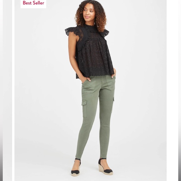 Spanx Stretch Twill Ankle Cargo Pant - Picture 2 of 5